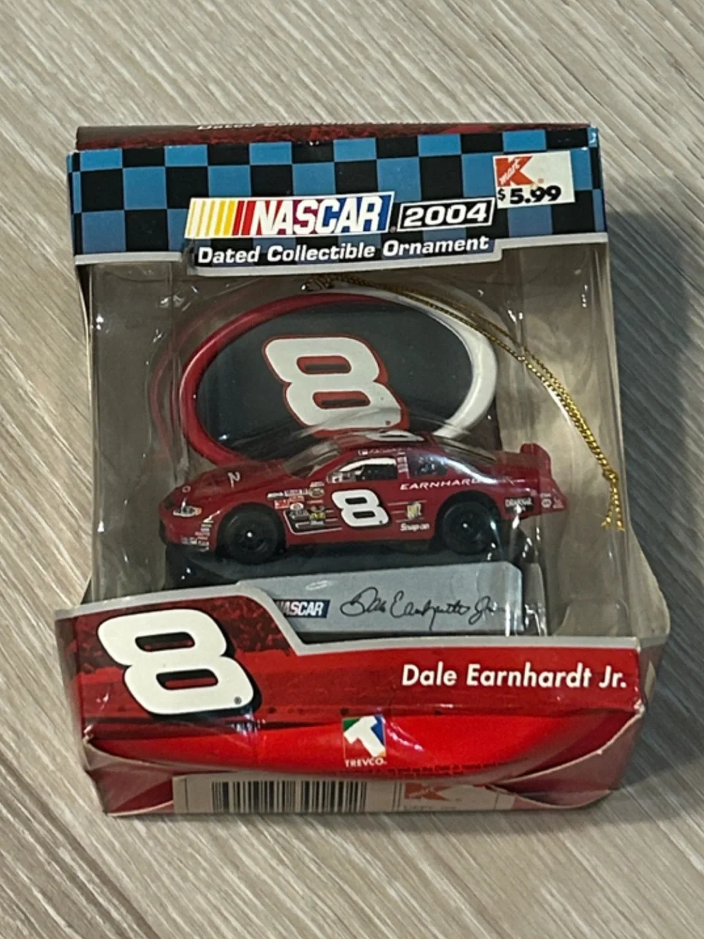 Trevco 2004 Dale Earnhardt Jr. #8 collectible NASCAR Christmas Ornament